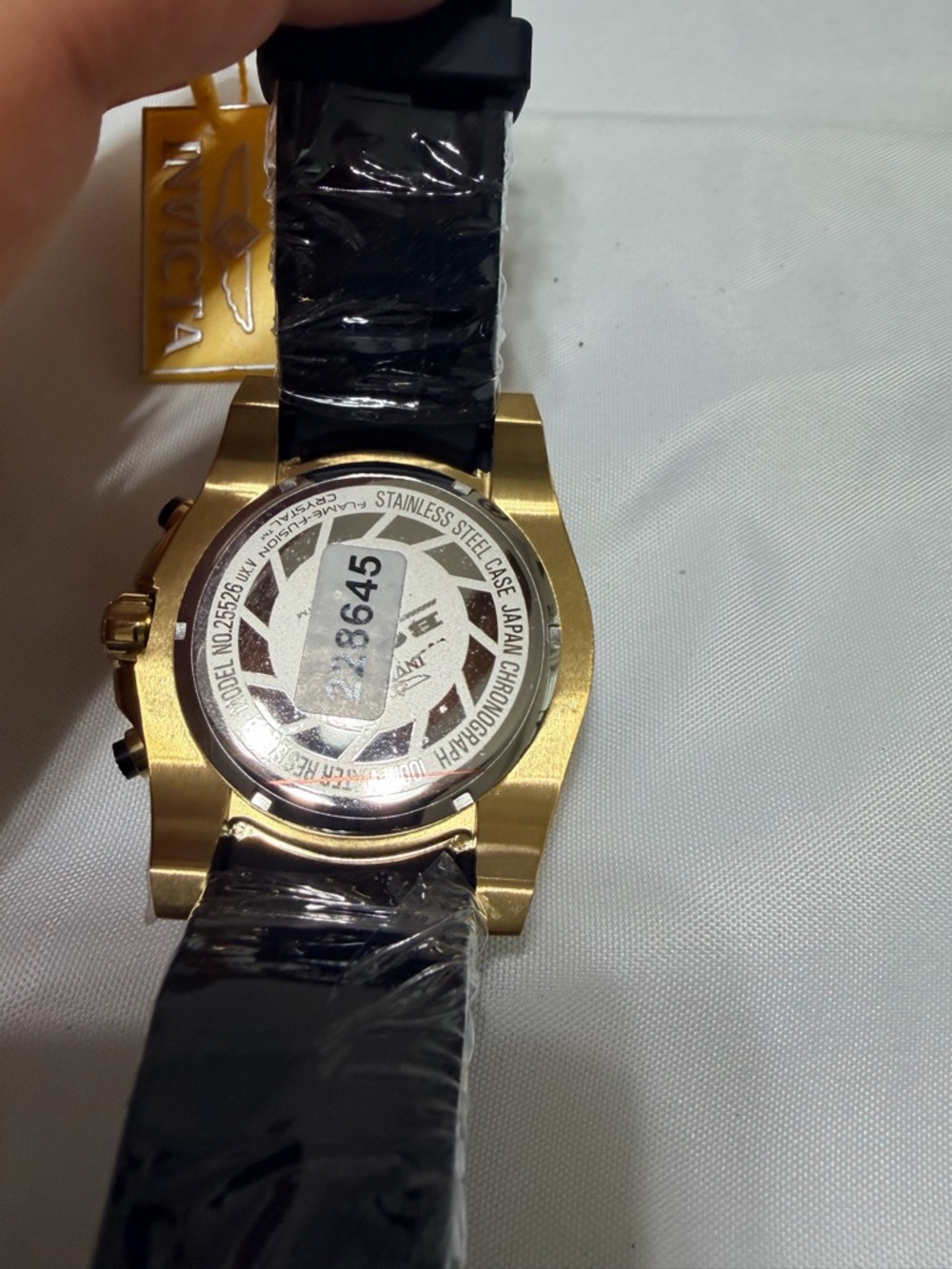 Invicta Men's Gold and Black Chronograph Tachymeter Watch - Picture 5 of 7